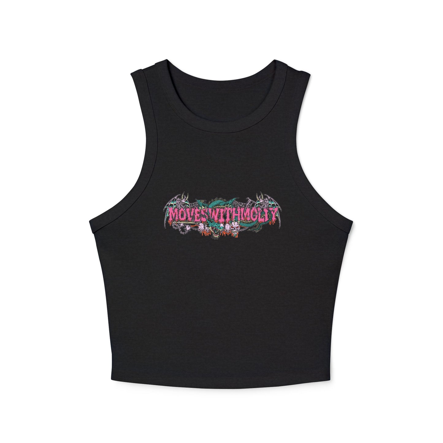 "Moves With Molly" - Pink Metal Tank Top