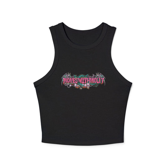 "Moves With Molly" - Pink Metal Tank Top