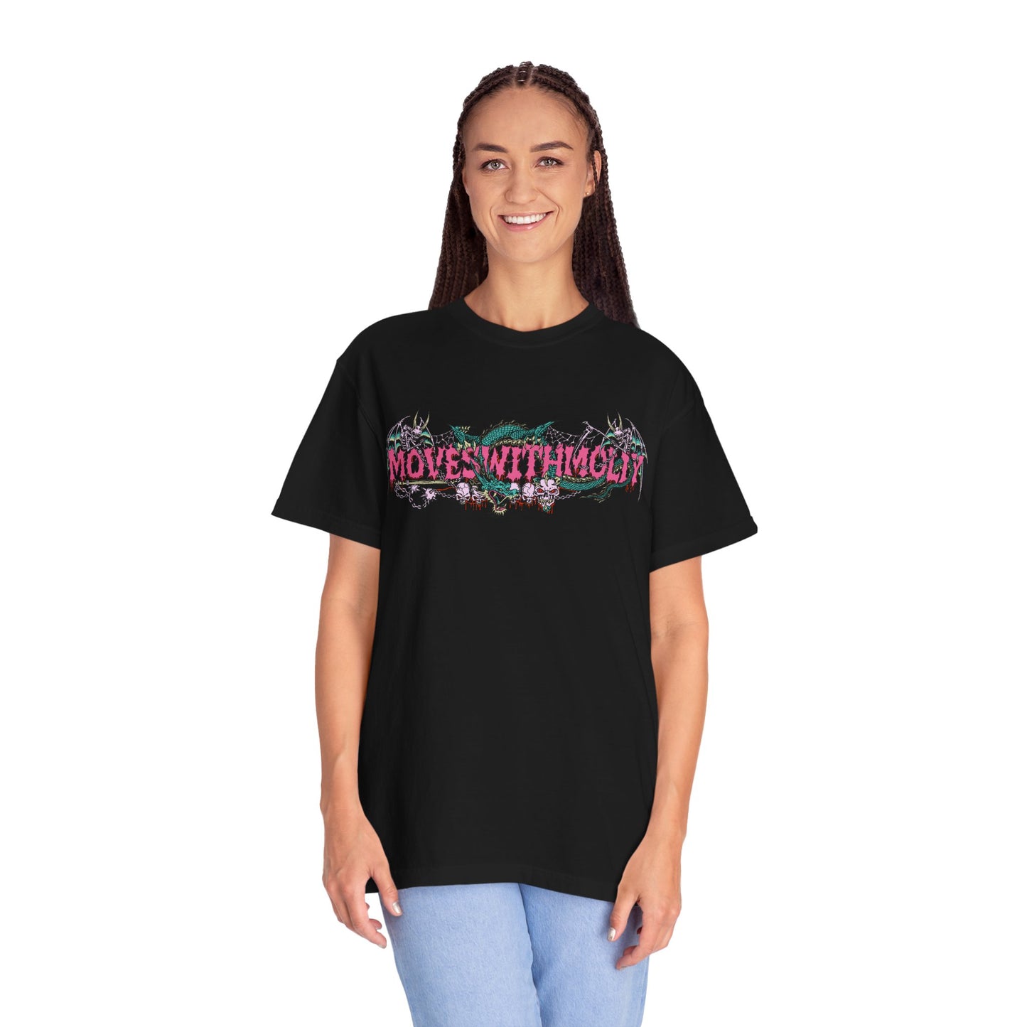 "Moves With Molly" - Pink Metal Shirt