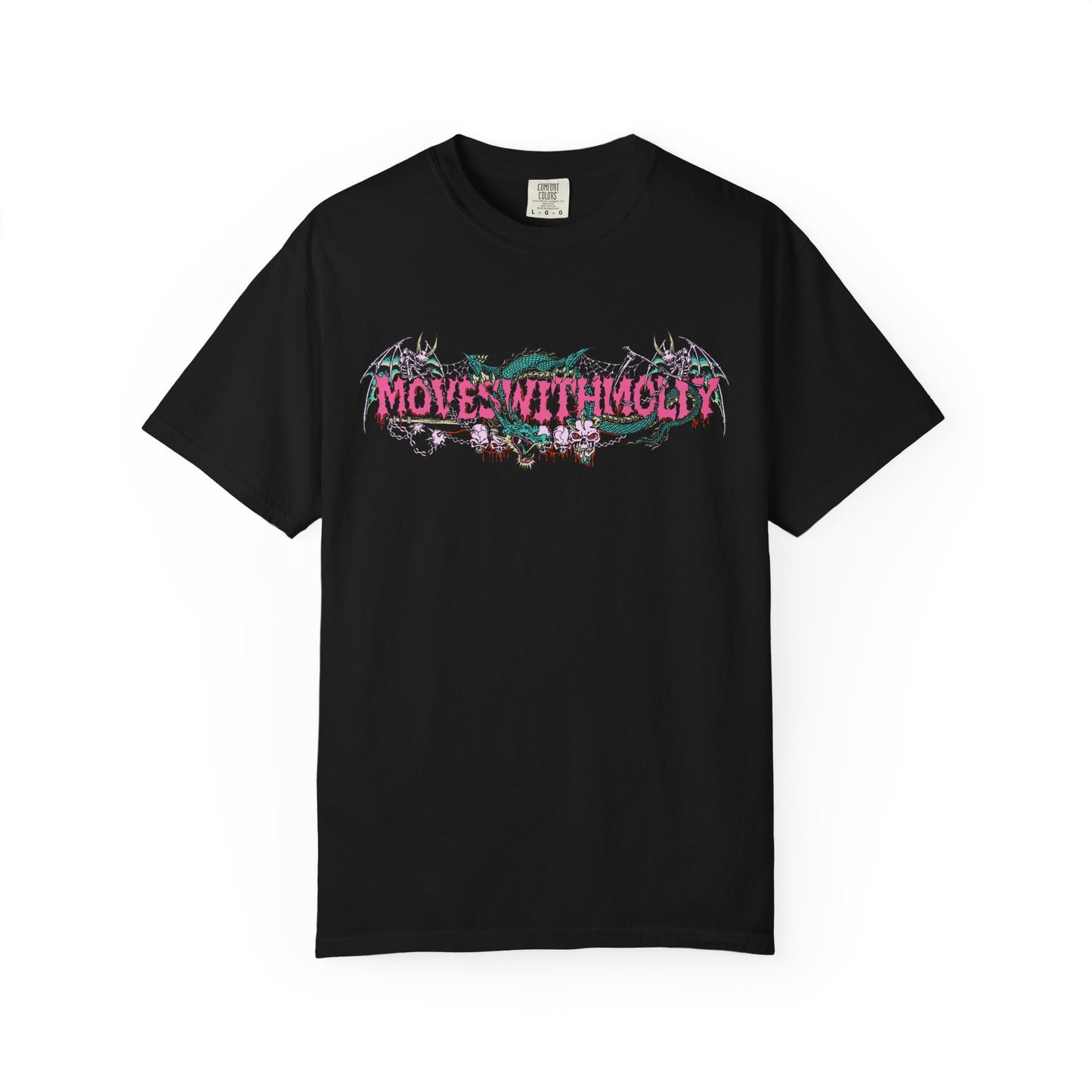 "Moves With Molly" - Pink Metal Shirt